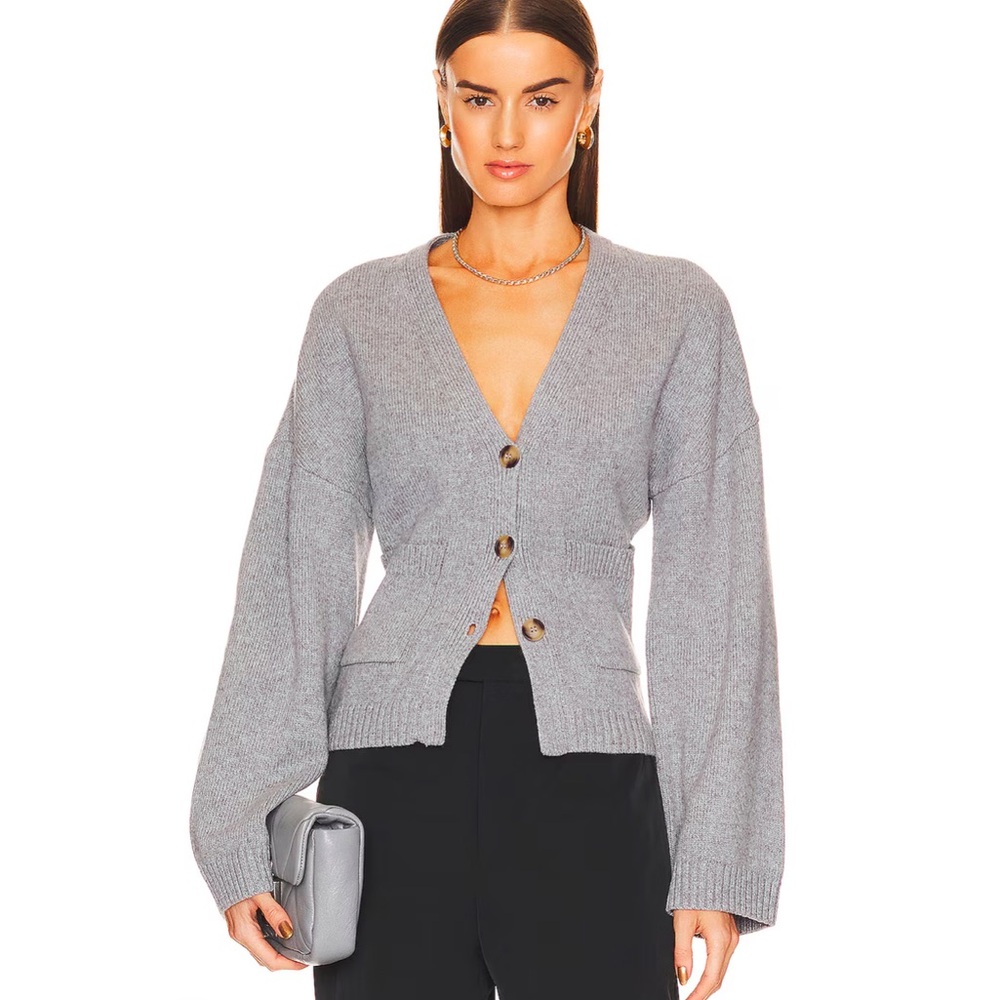 Helsa Sanna Cardigan in Heather Grey